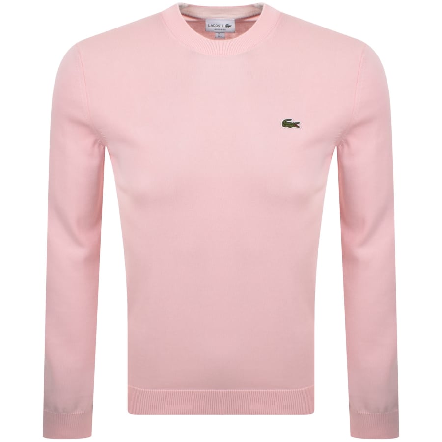 金澤 LACOSTE ピンク トレーナー US L ラコステ LACOSTE ゴールドステッチクルーネックスウェット